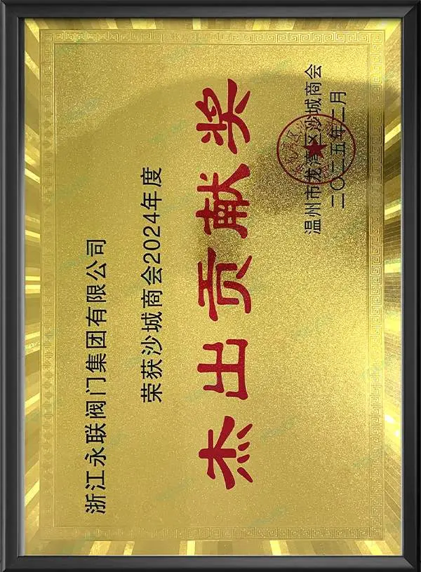 温州市龙湾区沙城商会2024年度杰出贡献奖